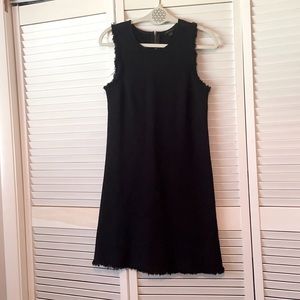 An Taylor Black Tweed Shift Dress